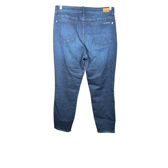 Judy Blue Women’s Relaxed Fit Dark Wash Distressed Jeans‎ Size 13/31 High Rise - Picture 2 of 7